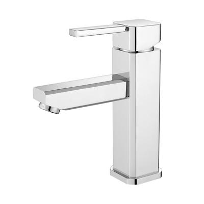 中国 Modern Simple Design Basin Faucet Bathroom Faucet Wholesale Modern Brass Zinc Alloy Handle Basin Faucet 販売のため