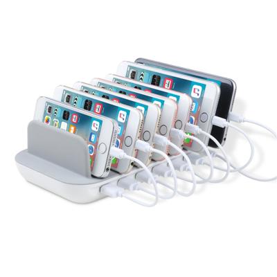 China Mobile Phone Tablet MP3 MIQ 7 USB Charging Station Multiple Devices FAST Multi USB Charger Multi Left Charging Organizer for sale