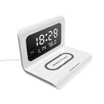 China 10w Multi-Function Wireless Fast Wake-up Mobile Phone Charger Mobile Phone Alarm Clock Wireless Charger for sale