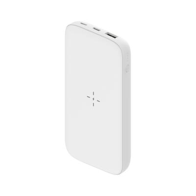 China Universal Indoor Outdoor USB Slim Fast Smart Phone Charging 10w Qi 10000mah Portable Mobile Wireless Charger Power Bank For sumsumg for sale