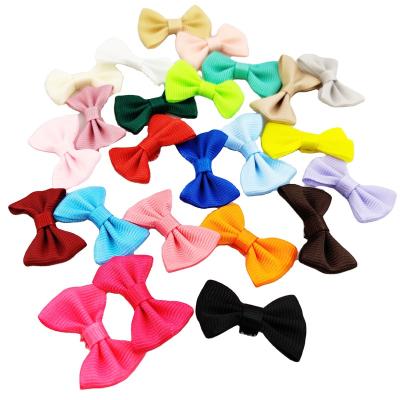 China Home Decoration Cheap Price Mini Handmade Grosgrain Ribbon Self Adhesive Bow For Gift Package for sale