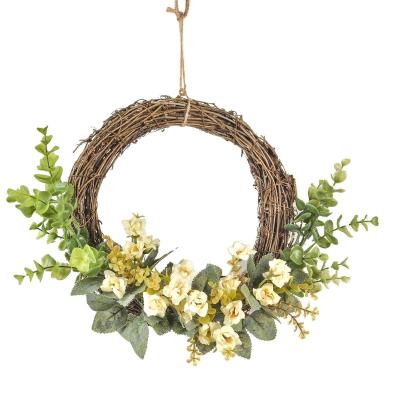 China Factory direct sales simulation natural Rose Hanging Door Garland Wall decoration touch for wedding for sale