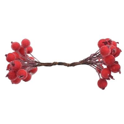 China 20pcs Touch Foam Flower Natural High Quality Berry Berry Pick Diy Artificial Christmas Berry for sale