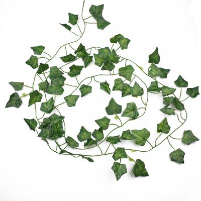 China The natural touch 12pcs Ivy Vines Artificial Ivy Leaf Garland Flower Wreath Simulation Green plant print climbing plant rattan for sale