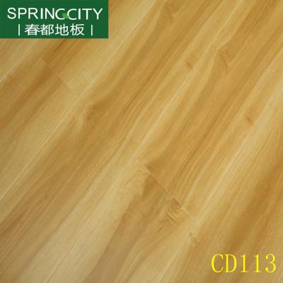 China Indoor Floating Install Vanlige Click 12mm Laminate German Smooth Wood Flooring for sale