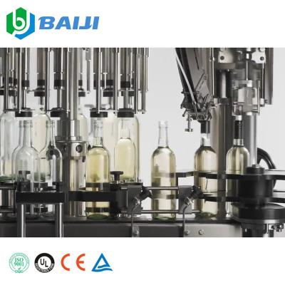 China Automatic Spirits Wine Liquor Whiskey Vodka Beverage Monoblock Glass Bottle Filling Equipment Bottling Machine for sale