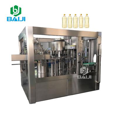 China Turnkey Project Automatic Vegetable Beverage Sunflower Cooking Edible Oil Machine Production Filling Capping Line for sale