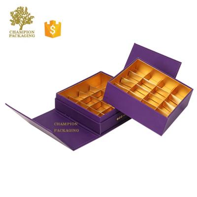 China Recyclable Custom Chocolate Box Gift Box Packaging Box With Divider for sale