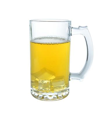 China High Quality Custom Eco Friendly Lead Free Transparent Glass Cup Beer Mug With Handle For Bar Party Restaurant for sale