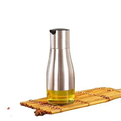 China Wholesale Round Olive Oil Dispenser Storage Freshness Preservation Glass Food Jar for sale