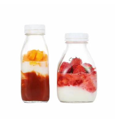 China High Quality Clear Recycled Beverage Drinking Glass 300ml Juice Bottle for sale