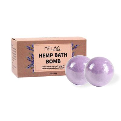 China Nourish Customized Make Relaxing Natural Moisturizing Hemp Bath Bomb for sale