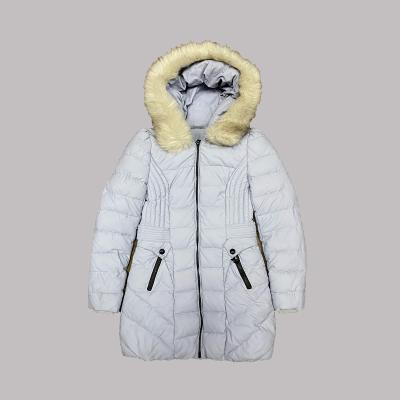 China 2021 Wholesale Women OEM QUICK DRY Polyester Padded Long Padded Winter Jacket With Detachable Fur for sale