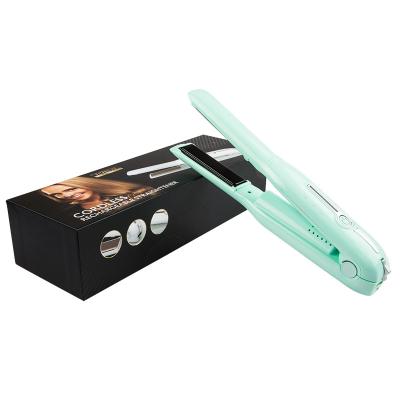 China Private Label Flat Iron Portable Flat Iron Car PTC Hair Straightener Cordless Iron Hair Straightener for sale