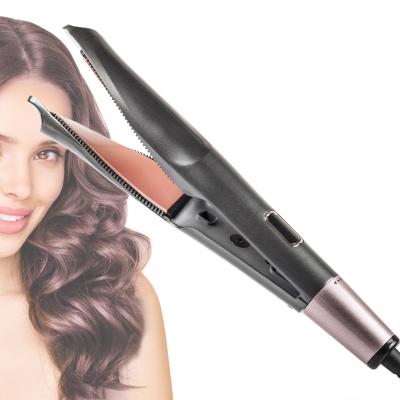 China Popular Classic Professional Fast Heating Professional Ceramic Steam Salon Electric Flat Iron Steamer Zigzag Hair Straightener for sale