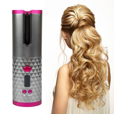 China Factory Price Curly Hair Stick LCD Curling Iron Ceramic Cordless Magic Automatic Hair Curler Iron for sale