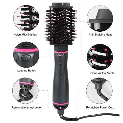 China Best Ionic Hair Dryer Brushes For Every Type One Step Hair Dryer And Volumizer Hot Airbrush for sale