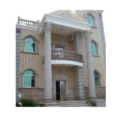 China Solid Column Designs Of Roman Round Hollow Stone Pillars Of House For Sale for sale