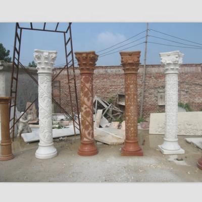 China Roman Marble Stone Pillars Columns Solid Interior for sale