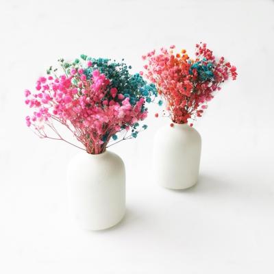 China Low MOQ DIY Mini Dried Flower Gypsophila Wheat Lagurus decor accessories for home room decoration centerpieces can be matched with vase for sale