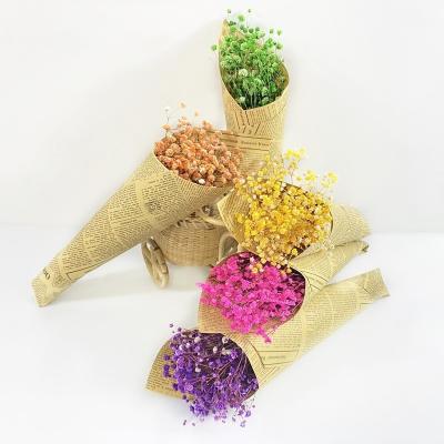 China Colorful Natural Dry Preserved Baby Gypsophila Paniculata Flowers 20g Breath Of The Beautiful Flower Bouquets Gift For Wedding Decoration Home Decor for sale