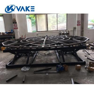 China Rotating Car Show 4M Diameter Electric Rotate Stage 3000kg Load Weight Events Circle Auto Rotating Stage Structure DMX Circle Stage for sale