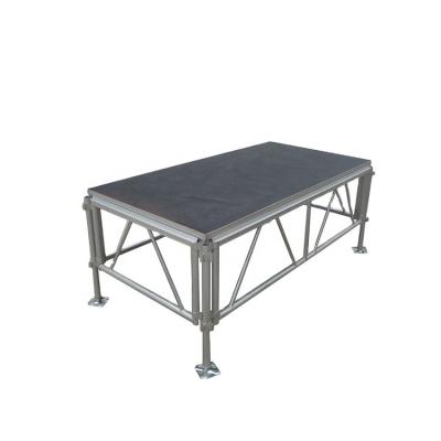 China 6082-T6 Aluminum Alloy Factory Customized Stage Truss Structure Lighting Aluminum Stage Movable Stage for sale