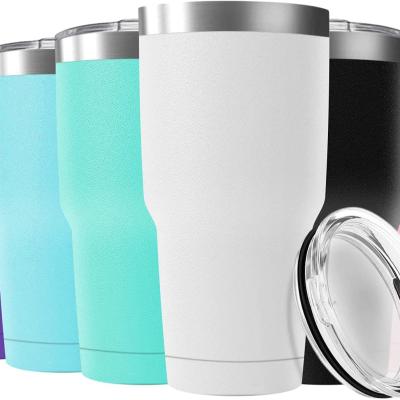 China Sustainable 30oz Coffee Tumbler With Lid And Straw, Vacuum Insulated Coffee Tumbler Cup, Stainless Steel Vacuum Insulated Tumbler for sale