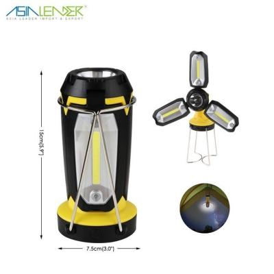 China BT-6325 Theme Park COB Multifunctional Dimmable Light For Indoor Storage Emergency Outdoor Rise Portable Battery Operated Camping Light for sale