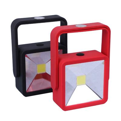 China Home Small Size Square Shape Worklight LED With Stand , 360 Rotating Magnetic COB LED Battery Work Light for sale