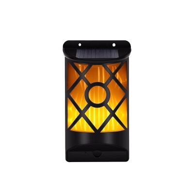 China 66 LED Solar Garden Lights Flame Solar Lantern Outdoor Hanging Lanterns for sale