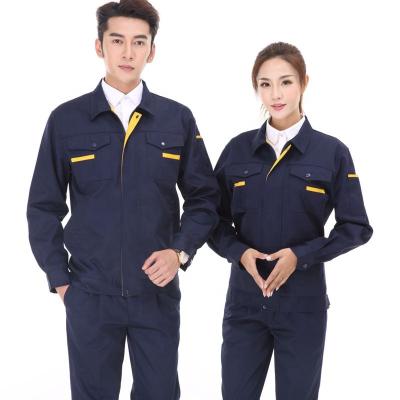 China OEM 35%Cotton 65%Polyester Breathable Breathable Workwear Uniforms Industrial Work Uniforms Mechanical Engineering Workwear for sale