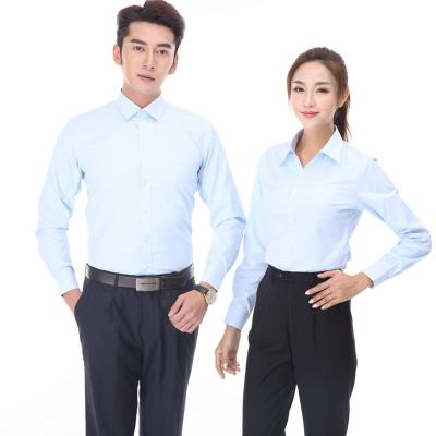 China Wholesale Custom Made 100% Cotton Design Long Sleeve Casual Shirt Slim Fit Formal Breathable Slap Shirt For Men And Women for sale