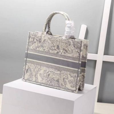 China High Quality Fashion Brand Canvas Luxury Tiger Book Tote Lady Bag Christian Montaigne Women Handbag PORTABLE for sale