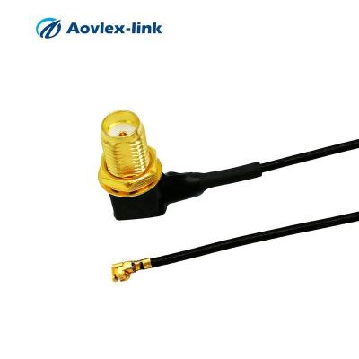 China Durable S M A Connector To IPEX Gold Plated Cable Assembled COAX Cable U.FL RF Cable for sale