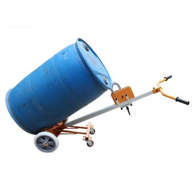 China Hotel manufacturers directly sell two types of hydraulic oil drum carts 350kg portable simple oil drum carts for sale