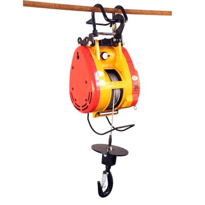 China Hotels Electric Winch Capacity 160kg 220V Small Electric Winch 30m Wire Rope Hoist for sale