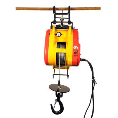 China High quality hotels 220v household safety portable double hook fast and safe wire rope electric hoist for sale