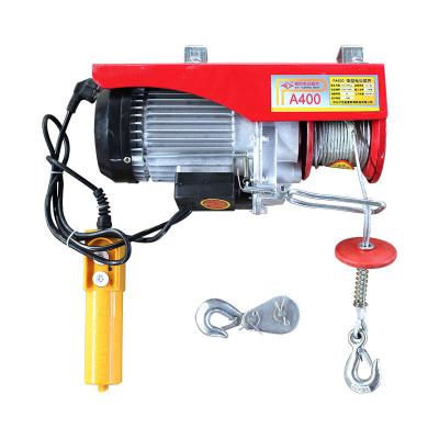 China Hotels PA500 12m 220V 380V Mini Electric Wire Rope Hoist 1000kg Small Winches for sale