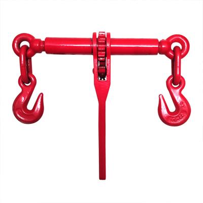 China Buildings Hoist Double Gear Lever Ratchet Lock Chain Hook Tensioner For Building Construction for sale