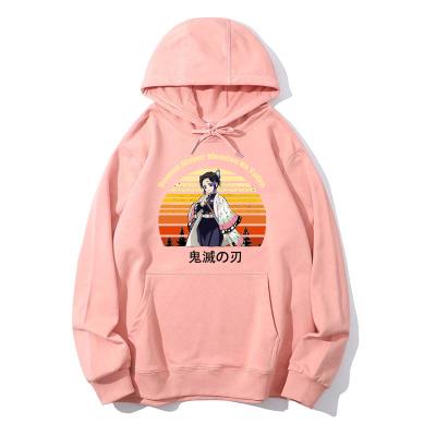 China Anti-wrinkle Anime Demon Slayer Hoodie Kimetsu men and women no Yaiba Hoodies Sweatshirts Shinobu Kocho Hoodie Clothes for sale