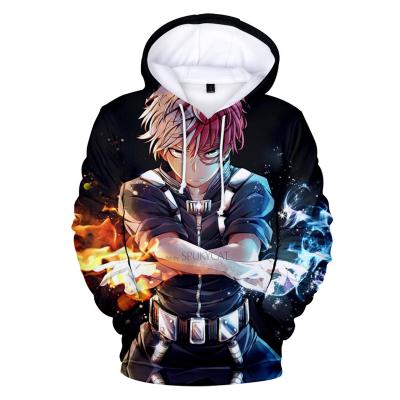 China Anti-wrinkle My Himiko Toga Academia Izuku Midoriya Unisex Clothes Sweatshirts Boku No Academia Cosplay Todoroki Anime Hoodies for sale