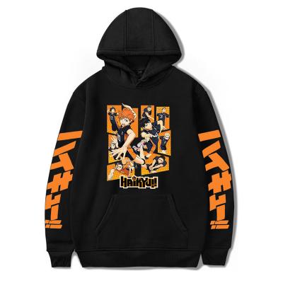 China Karasuno Fly Streetwear Men/Women Warm Unisex Anime Sweatshirts Haikyuu Hoodies Sweatshirts Anime Anti-wrinkle Winter High Pullover Graphic for sale