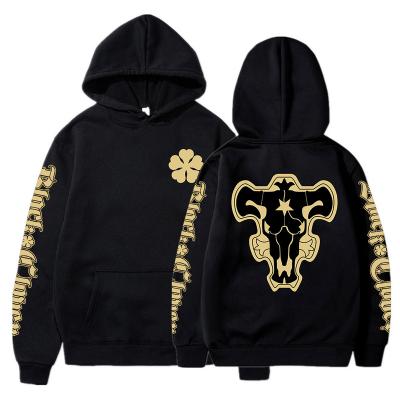 China Yami Asta Magic Knights Sweatshirts Sudadera felpa moletom Sweatshirts Anti-wrinkle Anime Black Clover Black Bulls Platoon Emblem Hoodies Tops for sale