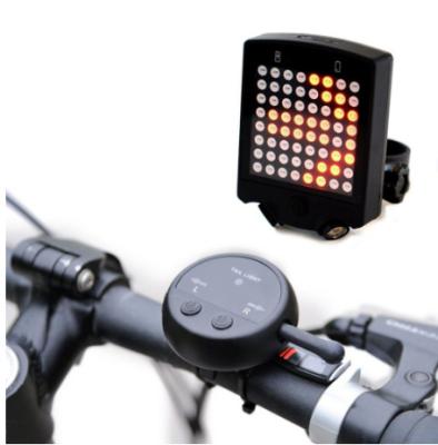 China Durable 64 LED Bicycle Rear Tail LightB Rechargeable With Wireless Remote Bike Turn Signals Safety Warning Light With Battery for sale