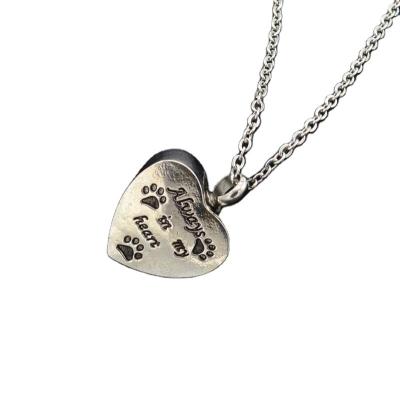 China Other In My Heart Memorial Urn Pendant Necklace Keepsake Urn Ashes Holder For Women Men Religious Jewelry for sale