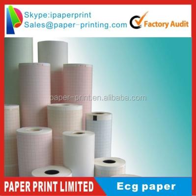 China ECG paper, medical heat sensitive ecg paper rolls, other size 110*140,50mm*30m, 63mm*30m, 80mm*20m ECG paper for sale