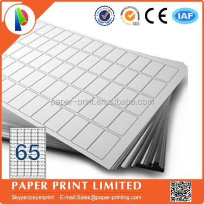 China Programmable with any A4 pen or pensil labels 65 codes 38.1x21.2mm compatible with label /sheet adhesive a4 printing paper software plan: L7651, J8651 for sale