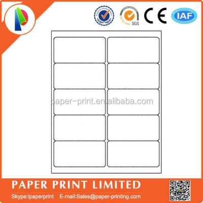 China A4 barcode letter for laser printers, 2 x 4 inch label 5163 10 compatible 50x101mm per sheet for sale