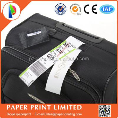 China Waterproof Airline Luggage Tag Label, Airline Paper Luggage Tag, Airline Luggage Tag Roll Thermal Printing for sale